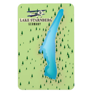 Starnberg - Vintages Styling-Poster. Magnet