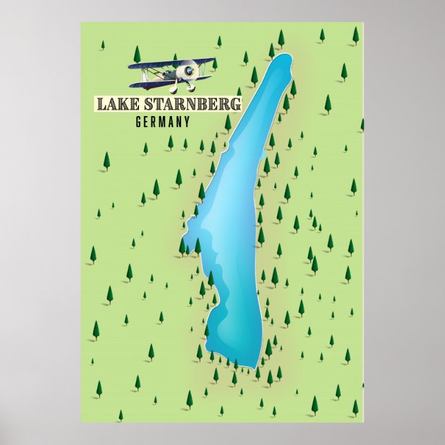 Starnberg - Vintages Styling-Poster. Poster (Vorne)