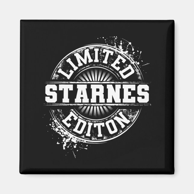 Starnes Funny Surname Family Tree Birthday Gift  Magnet (Vorne)