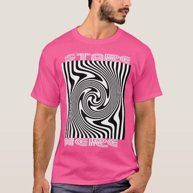 Starr hier optische Täuschung Schwindel T-Shirt (Vorderseite)