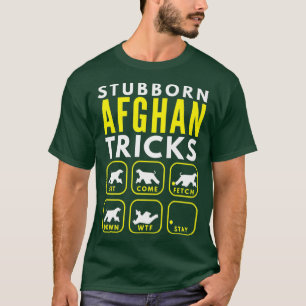 Starre afghanische Tricks - Hundeschulungsprämie T-Shirt