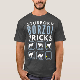 Starre russische Jagdtricks - Hund T-Shirt