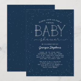 Starre virtuelle Babydusche Einladung