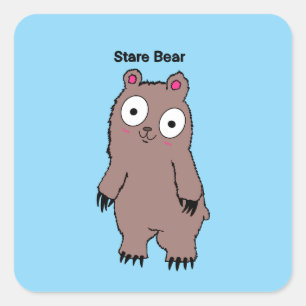 Starrer Bär Aufkleber