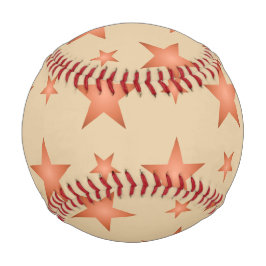 Starrmuster in Gradienten Terracotta orange Baseball