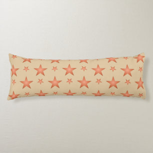 Starrmuster in Gradienten Terracotta orange Seitenschläferkissen