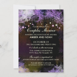 Starry Abend Forest Wedding Couples Dusche Einladung