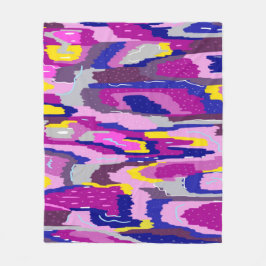 Starry Abstrakt in Purples und Blues Fleecedecke