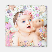 Starry Baby Foto Magnet
