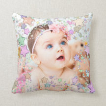 Starry Baby Foto Personalisiert Kissen