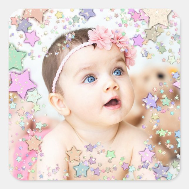 Starry Baby Foto Sticker (Vorderseite)
