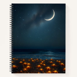 Starry Beach Night Notizbuch