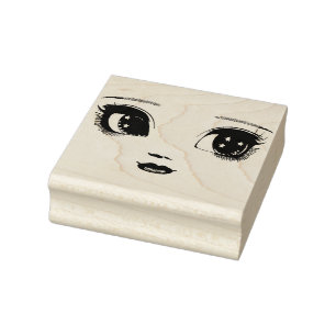 Starry Big Eyes Puppentheater Original Kunst Gummistempel