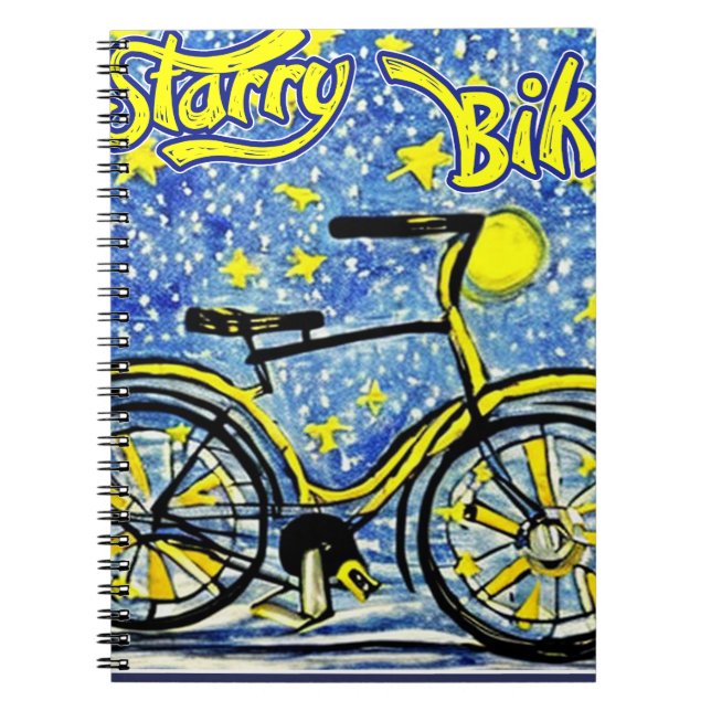 Starry Bike Notizblock (Vorderseite)