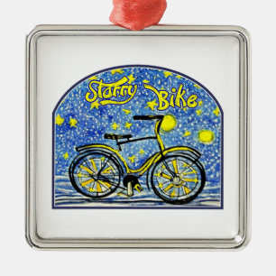Starry Bike Ornament Aus Metall