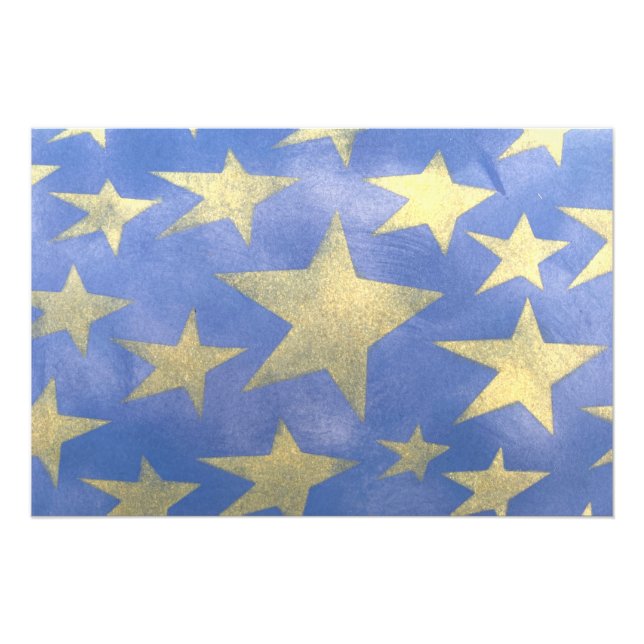 Starry Blue and Gold Foto Erweiterung (Vorne)
