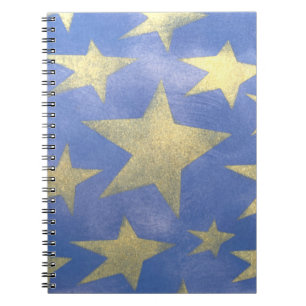 Starry Blue und Gold Notizblock