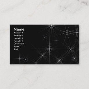 Starry business card visitenkarte
