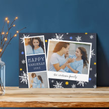 Starry Fotobooth | Hanukkah Foto Collage Card