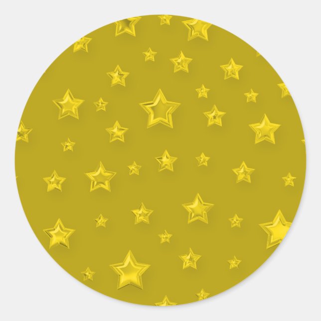 Starry Gold Sticker (Vorderseite)