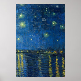Starry Harbor Skyscape Art Poster