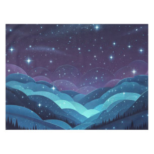 Starry Hills Night Tischdecke