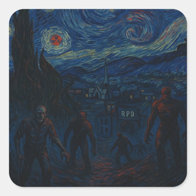 Starry Horror Night Sticker (Vorderseite)