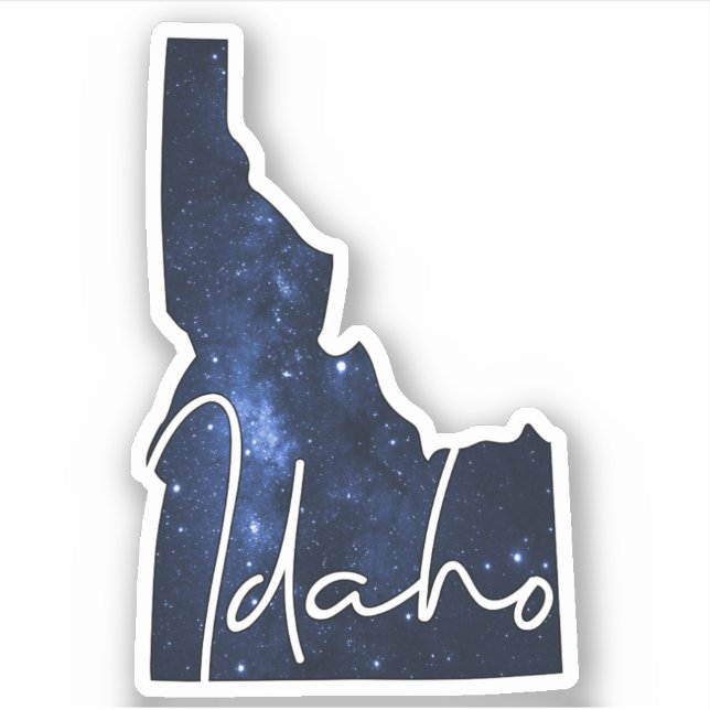Starry Idaho Staat Aufkleber (Vorderseite)
