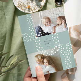 Starry Joy | Zwei Fotos Feiertagskarte