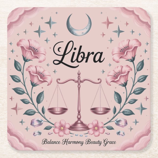 Starry Libra Balance Harmonie Untersetzer Set (Vorderseite)