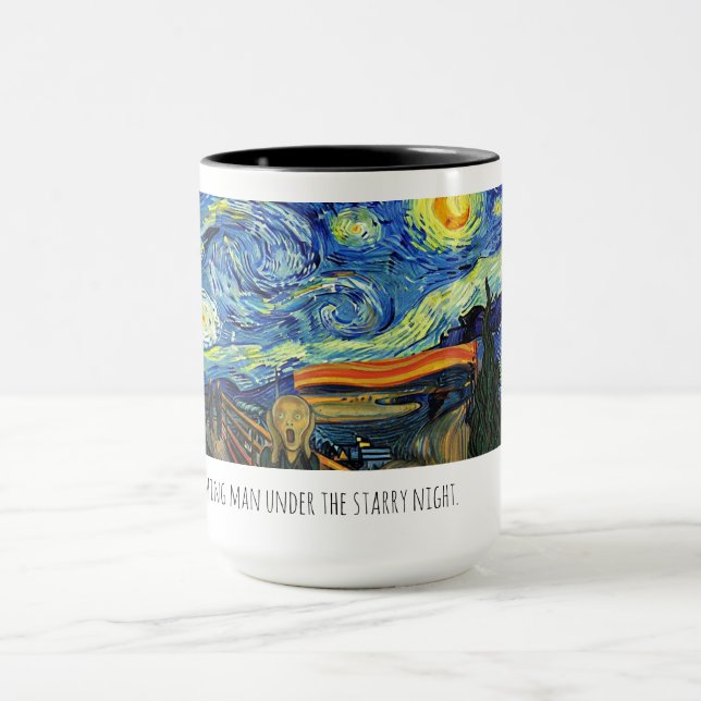 Starry man coffee mug. tasse (Zentrum)