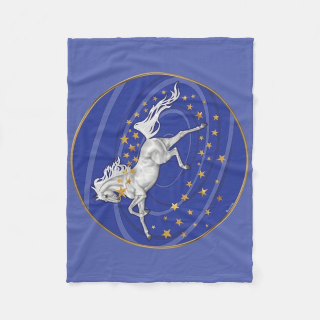 Starry Mare Small Fleece Blanket (Vorderseite)