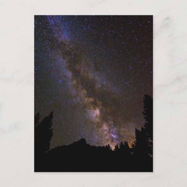 Starry Milky way, Kalifornien Postkarte (Vorderseite)