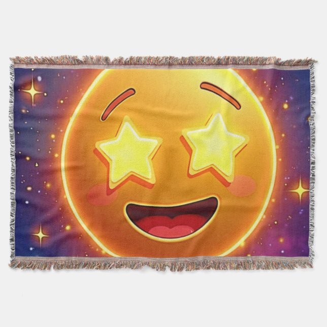 Starry-Mit Augen Emoji Joy Decke (Vorderseite)