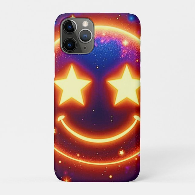Starry-Mit Augen Glow Emoji Case-Mate iPhone Hülle (Rückseite)