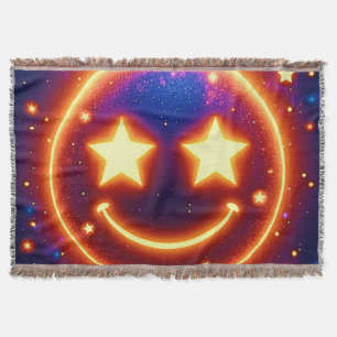 Starry-Mit Augen Glow Emoji Decke