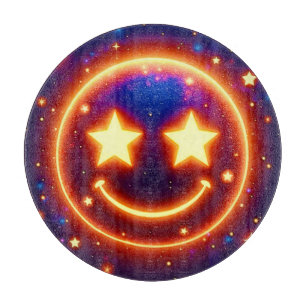 Starry-Mit Augen Glow Emoji Schneidebrett