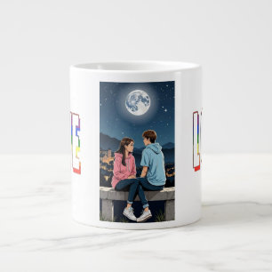 Starry-Mit Augen Romance Jumbo-Tasse