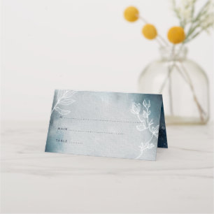 Starry Moonlit Night Monogram Platzkarte