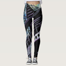 Starry Nacht in Paris-Leggings