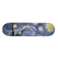 Starry Nachtkundengebundenes Skate-Brett Van Gogh
