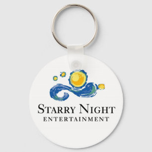 Starry Nachtlogo-Schlüsselanhänger Schlüsselanhänger