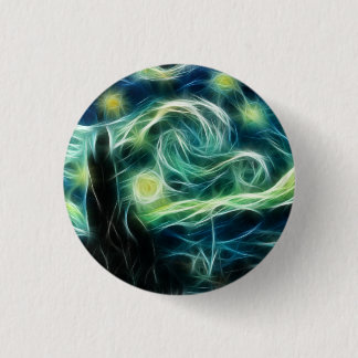 Starry Nachtvan- goghFraktal-Kunst Button
