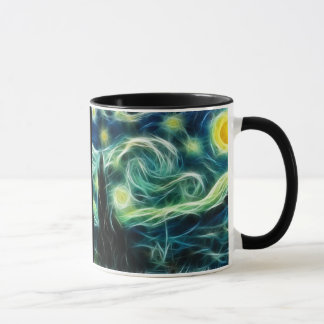 Starry Nachtvan- goghFraktalkunst Tasse