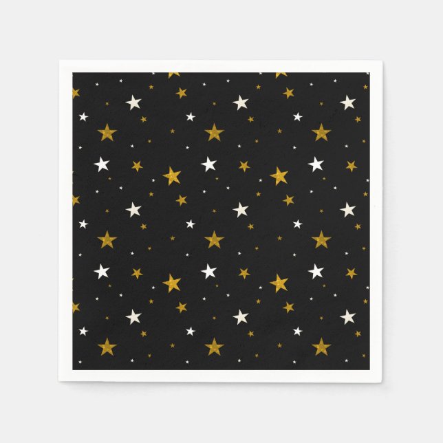 Starry Night Abschluss Celebration Serviette (Vorderseite)