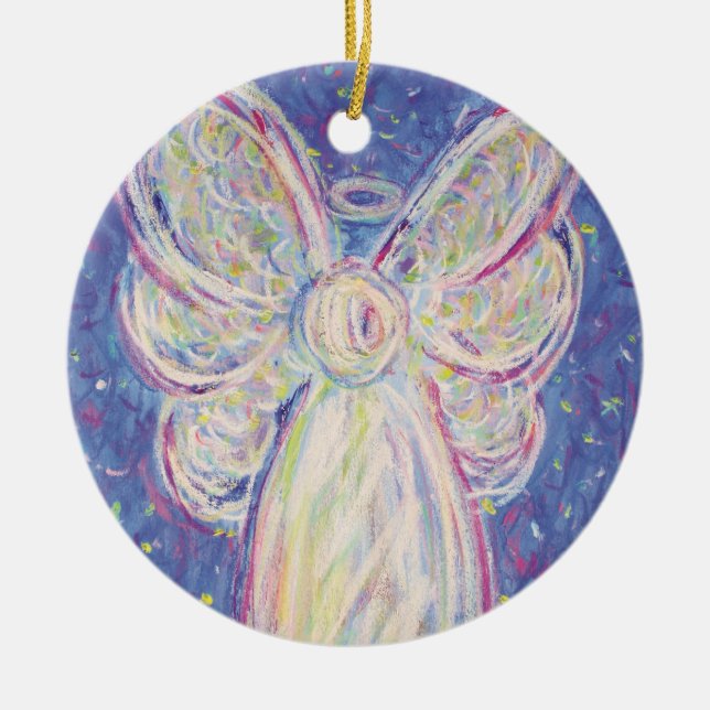 Starry Night Angel Art Holiday Gift Ornamente (Vorne)