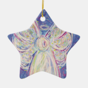 Starry Night Angel Kunst, Dichtung und Musik Keramikornament