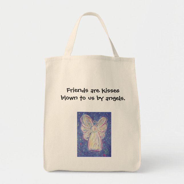 Starry Night Angel - Lebensmittelgeschäft Tasche (Vorne)