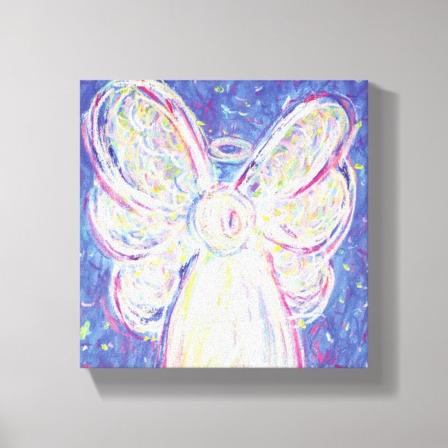 Starry Night Angel Painting Wrapped Canvas Art Leinwanddruck (Vorderseite)