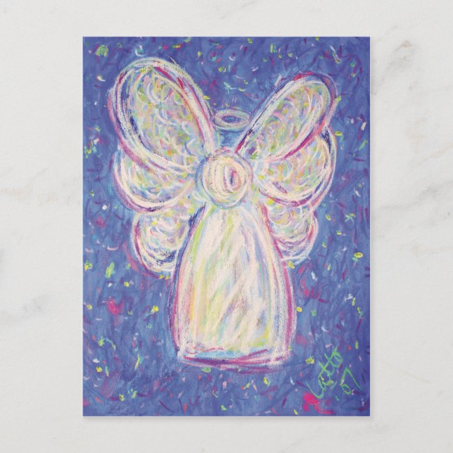 Starry Night Angel Postcard Postkarte (Vorderseite)